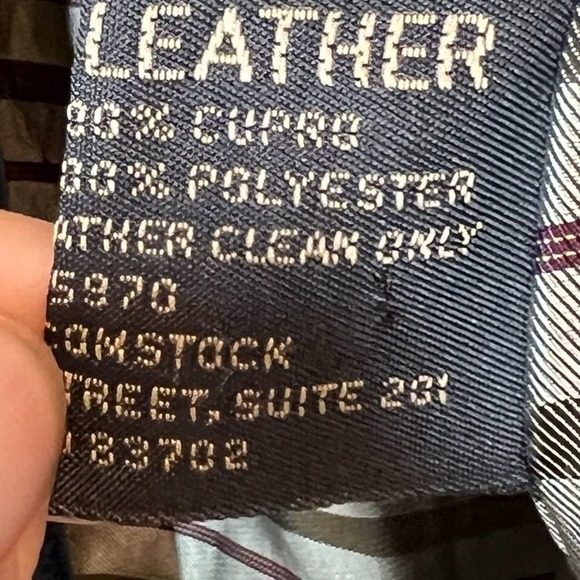 Black Leather Jacket Coat Large - Picture 8 of 12